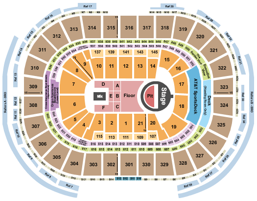 TD Garden 5 Seconds of Summer Seating Chart