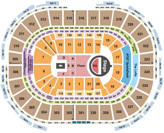 TD Garden 5 Seconds of Summer Seating Chart
